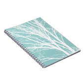 青素朴い白い木の枝 ノートブック (右側)