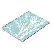 青素朴い白い木の枝 ノートブック (左側)