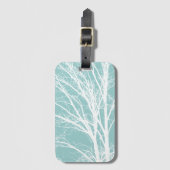 青素朴い白い木の枝 ラゲッジタグ (正面縦)