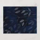 青素朴い葉結婚写真の日付を保存 (裏面)