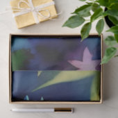 青素朴と緑の水色フローラ 薄葉紙 (ギフト)