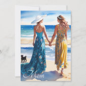 青素朴と黄色の水色マザーズのデイカード (正面)