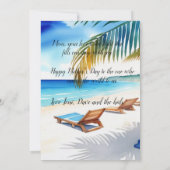 青素朴と黄色の水色マザーズのデイカード (裏面)