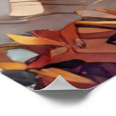 青素朴と黄褐色の水色の少女 ポスター (角)