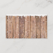 青素朴エレガントモダン雪だるま赤ちゃんシャワー エンクロージャーカード (裏面)