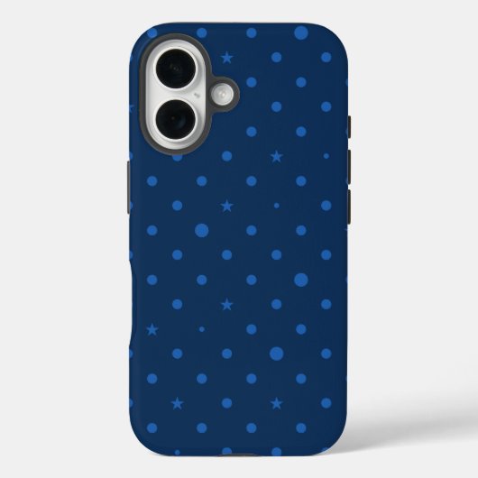 青素朴エレガント星と黒星 Case-Mate iPhoneケース (裏面)
