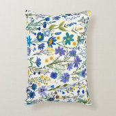 青素朴フランスの園の野草 アクセントクッション (正面(垂直))