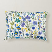 青素朴フランスの園の野草 アクセントクッション (裏面)