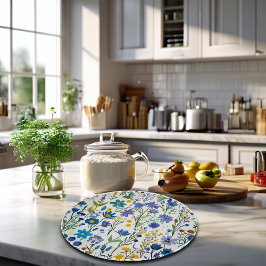 青素朴フランスの園の野草 カッティングボード