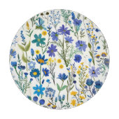 青素朴フランスの園の野草 カッティングボード (正面)