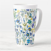 青素朴フランスの園の野草 カフェラテマグ (右アングル)