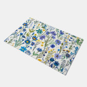 青素朴フランスの園の野草 ドアマット (アングル)