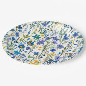 青素朴フランスの園の野草 ペーパープレート (アングル)