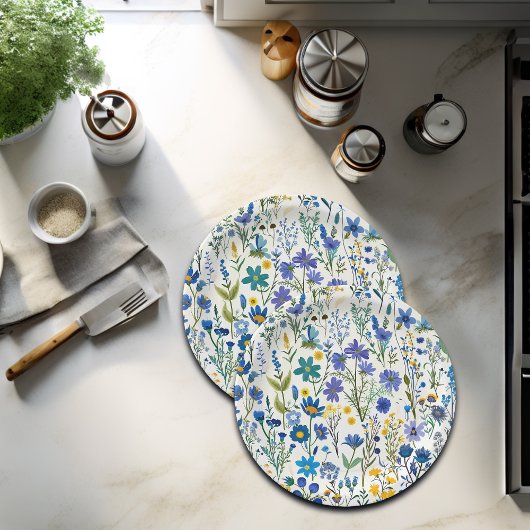 青素朴フランスの園の野草 ペーパープレート