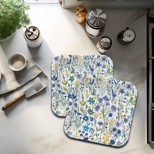 青素朴フランスの園の野草 ペーパープレート