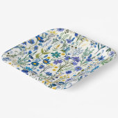 青素朴フランスの園の野草 ペーパープレート (傾斜あり)