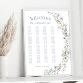 青素朴フローラの結婚座席表 ポスター