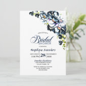 青素朴フローラブライダルシャワー 招待状 (スタンド正面)
