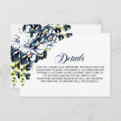 青素朴フローラ結婚詳細 エンクロージャーカード (正面/裏面)