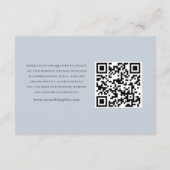 青素朴フローラQRコード結婚の詳細 エンクロージャーカード (裏面)