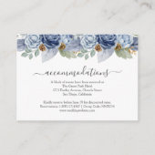 青素朴冬のフローラ結婚ズ エンクロージャーカード (正面)