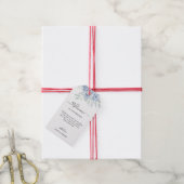 青素朴冬のフローラ結婚ズ ギフトタグ (より糸付き)