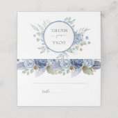 青素朴冬のフローラ結婚ズ プレイスカード (外部開封)