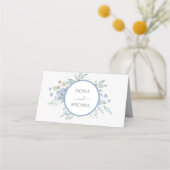 青素朴冬のフローラ結婚ズ プレイスカード (裏面)