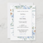 青素朴冬のフローラ結婚ズ 招待状 (正面)