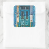 青素朴動揺して絵を描扉 スクエアシール (バッグ)