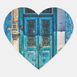 青素朴動揺して絵を描扉 ハートシール