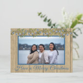 青素朴家族の写真メリークリスマス シーズンカード (スタンド正面)