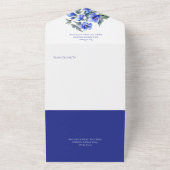 青素朴朝グローリーフローラQRコード オールインワン招待状 (外側)