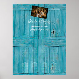 青素朴木の写真の結婚座席表 ポスター