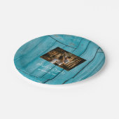 青素朴木の写真結婚の ペーパープレート (アングル)