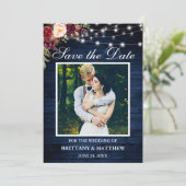 青素朴木の水の色バーガンディフローラライト セーブザデート (スタンド正面)