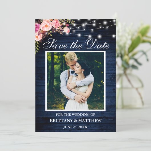 青素朴木の水彩ピンクフローラライト セーブザデート (スタンド正面)