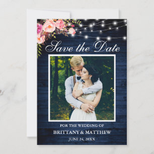 青素朴木の水彩ピンクフローラライト セーブザデート