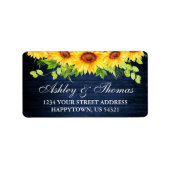 青素朴木ひまわりフローラのア結婚ドレス ラベル (正面)