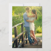 青素朴木ひまわりフローラ緑の写真 招待状 (裏面)