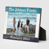 青素朴木ファミリ名フォトフレーム フォトプラーク (側面)