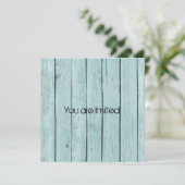 青素朴木フェイク赤ちゃんシャワー 招待状 (スタンド正面)