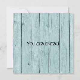 青素朴木フェイク赤ちゃんシャワー 招待状