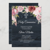 青素朴木フローラ聖餐式 招待状 (正面/裏面)