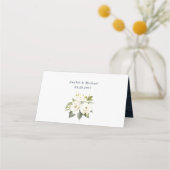 青素朴木ホワイトフラワージャイルストリングライト プレイスカード (裏面)