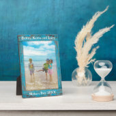 青素朴木動揺して文字フォトフレーム フォトプラーク (側面)