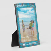 青素朴木動揺して文字フォトフレーム フォトプラーク (側面)