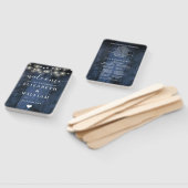 青素朴木弦灯結婚式 プログラム ハンドファン (組立なし)