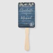 青素朴木弦灯結婚式 プログラム ハンドファン (正面)