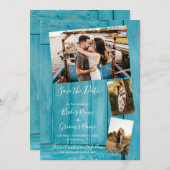 青素朴木3枚結婚の写真 セーブザデート (正面/裏面)